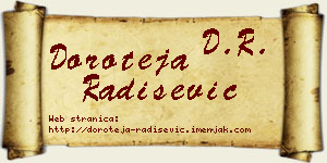 Doroteja Radišević vizit kartica